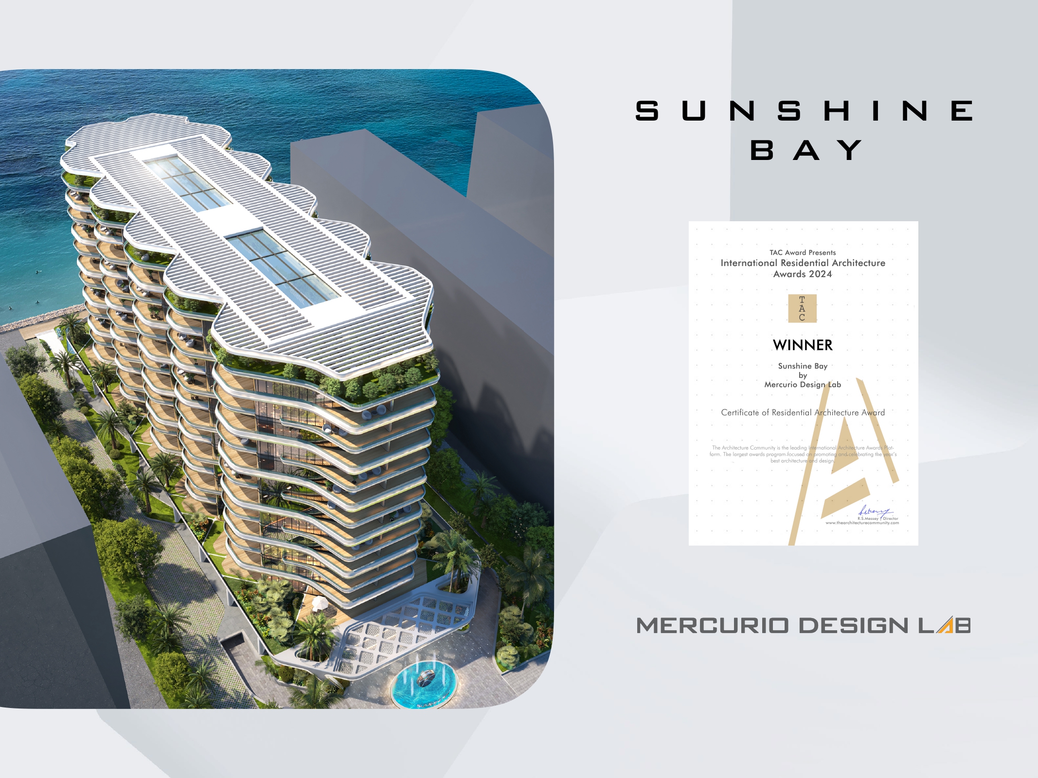 Sunshine Bay Victorious in 2024 International Residential Architecture Awards
