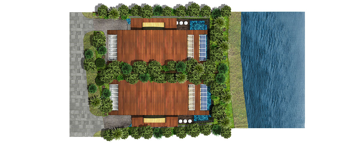 FLOOR PLAN OF THE GROUND LEVEL.